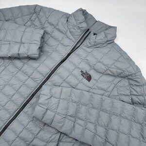 NWOT North Face Men's ThermoBall Insulated Puffer Jacket, Size XL Tall, Grey